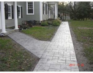 Stamped Concrete Walkway